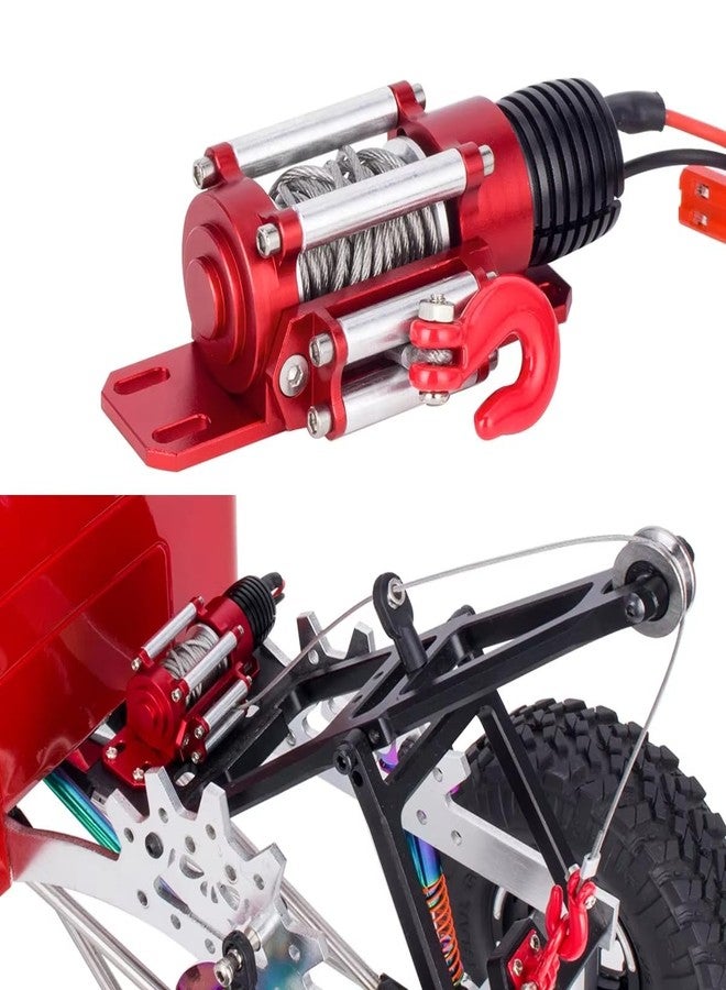 VNUHV RC Car Metal Steel Wired Automatic Simulated Winch with Switch for 1/10 RC Crawler Car Axial SCX10 RBX10 D110 D90 TRX4 TRX6 - Image 1